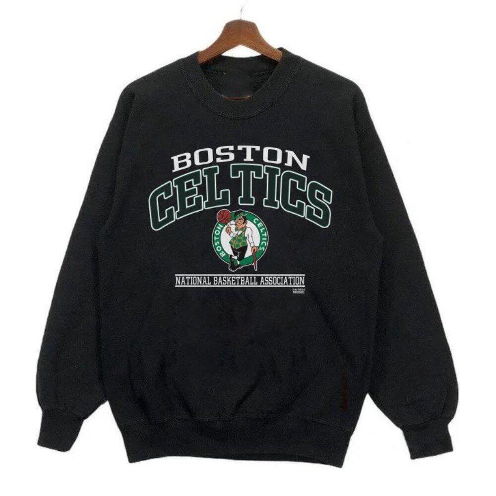 Black Nba Boston Celtics Nut Meg Basketball Sweatshirt